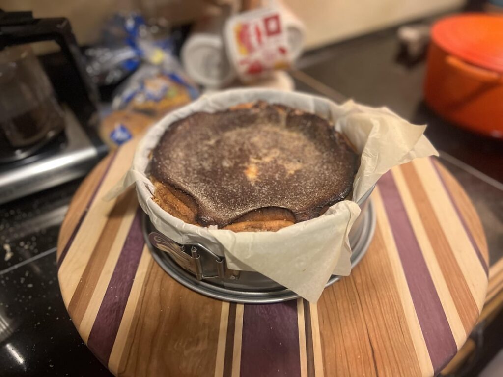 My first Basque Cheesecake