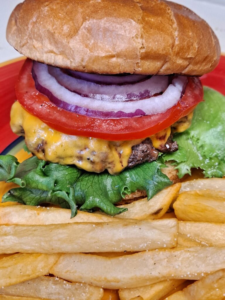 Tonight's cheese 🧀 burger 🍔