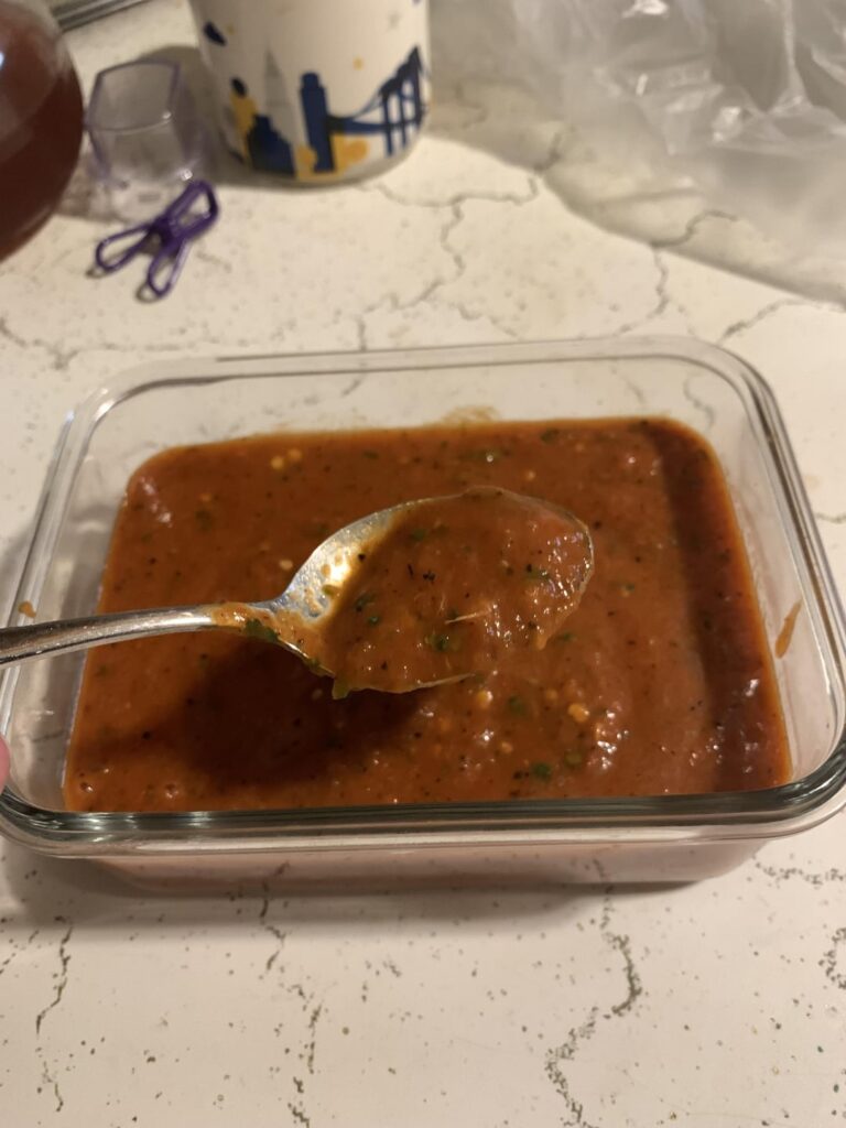 My humble salsa roja