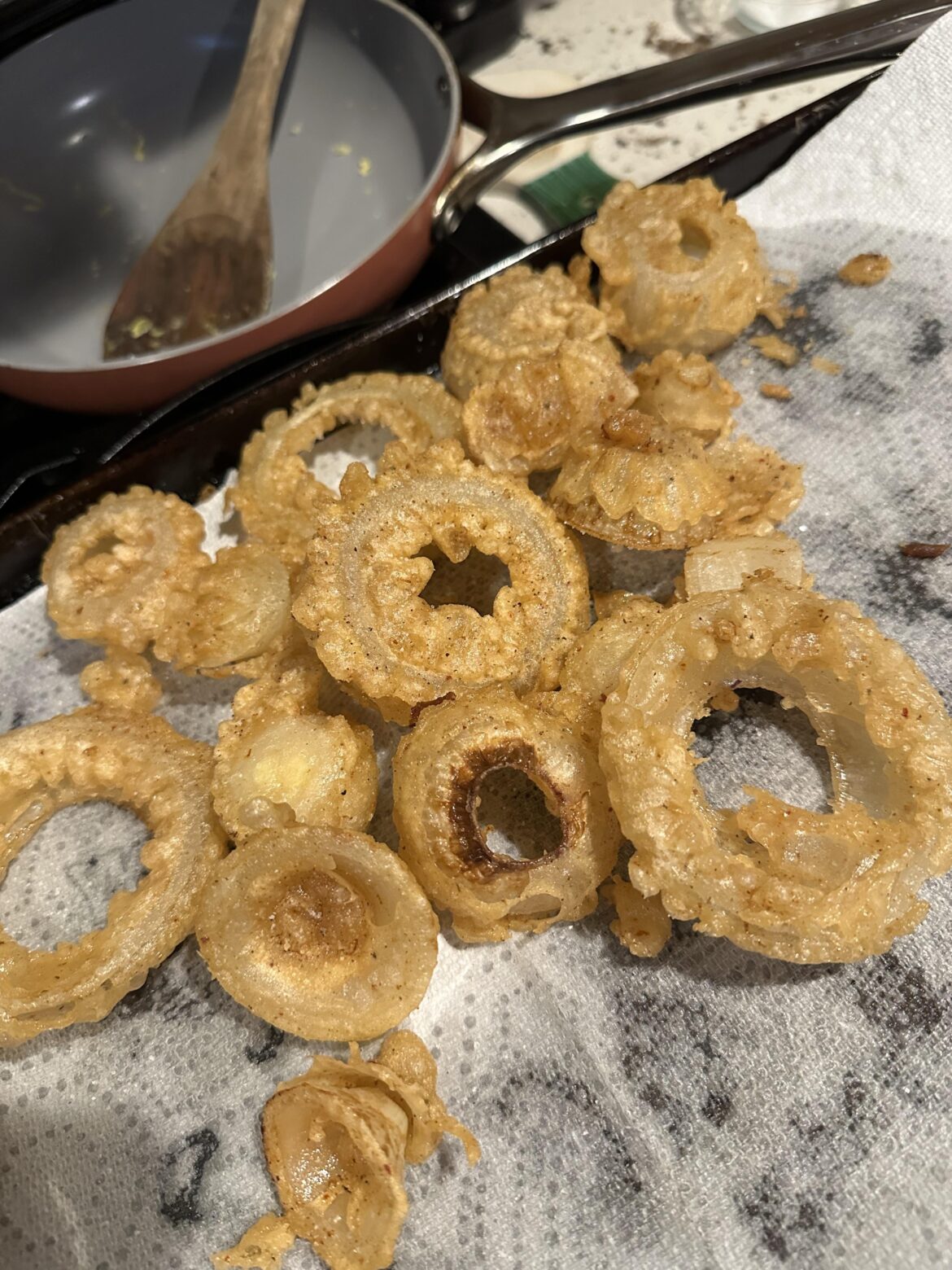 Had some leftover beer batter so I made some rings!