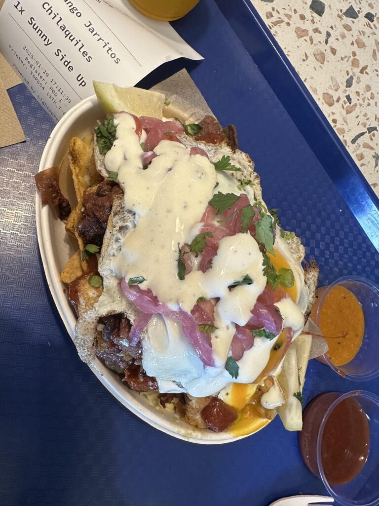 How many calories roughly in these Chilaquiles