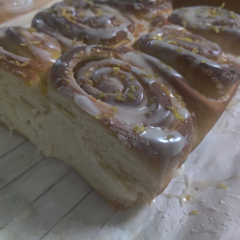 I made Lemon Sweet Rolls today. They are so SO good.
