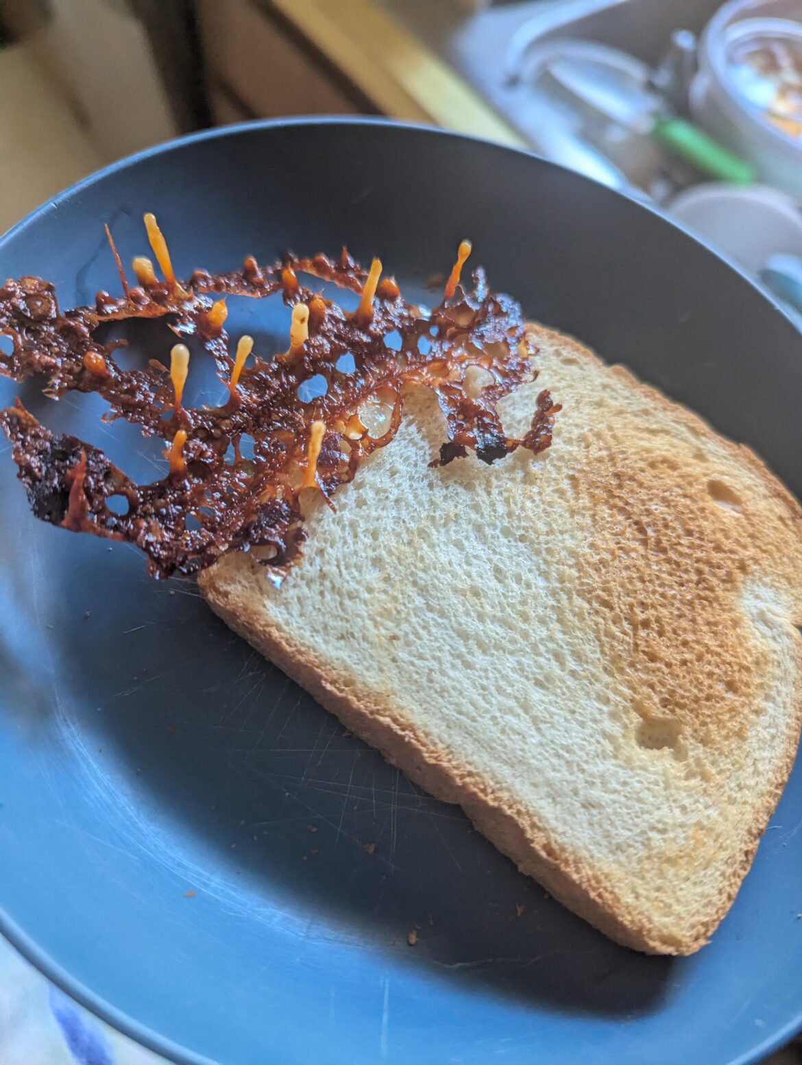 I tried to make cheese bread in the air fryer.