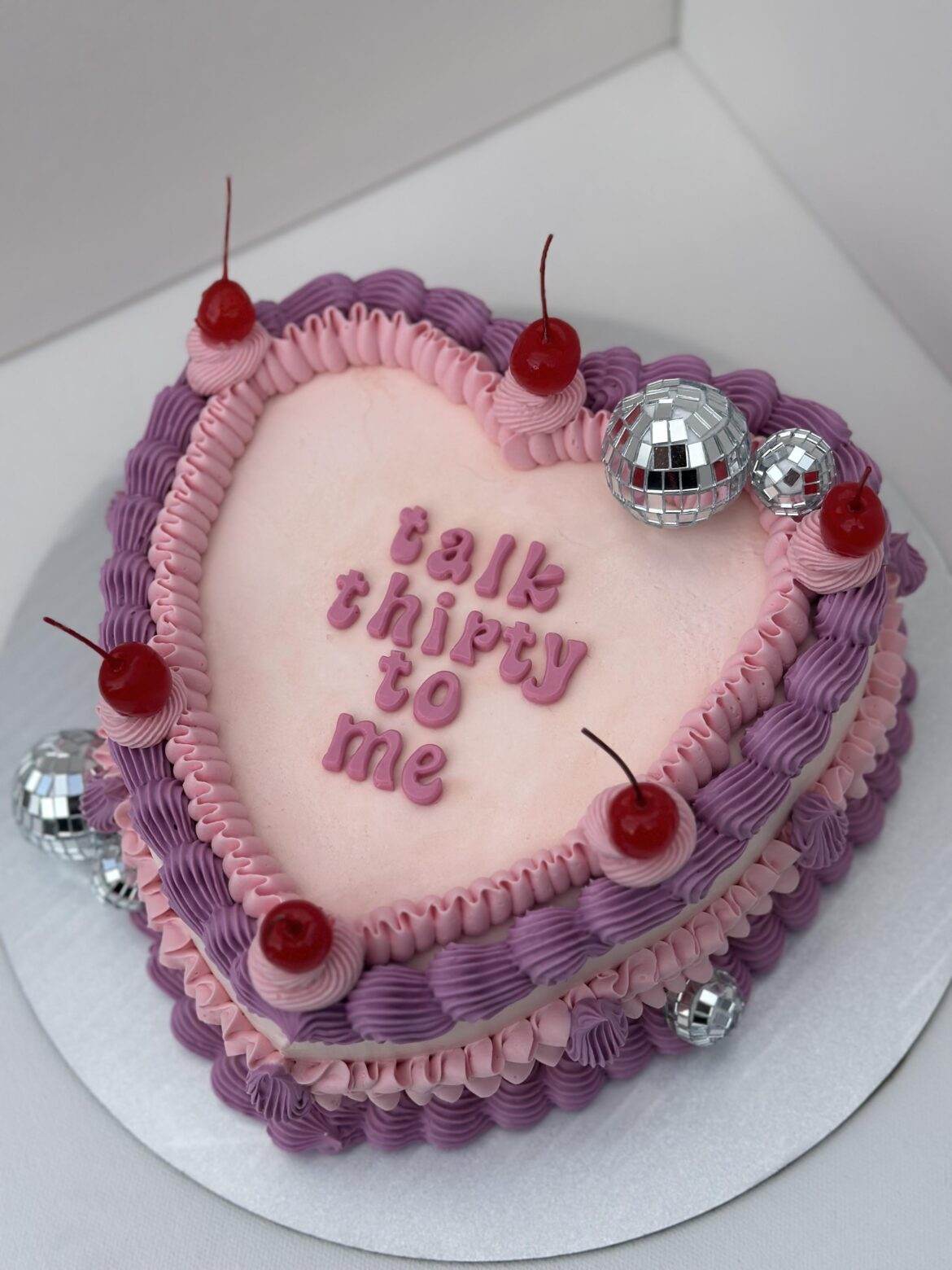 Recent 30th birthday cake I made 💖🪩