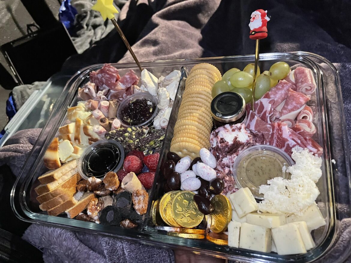 Travel Charcuterie for an airport overlook picnic date!