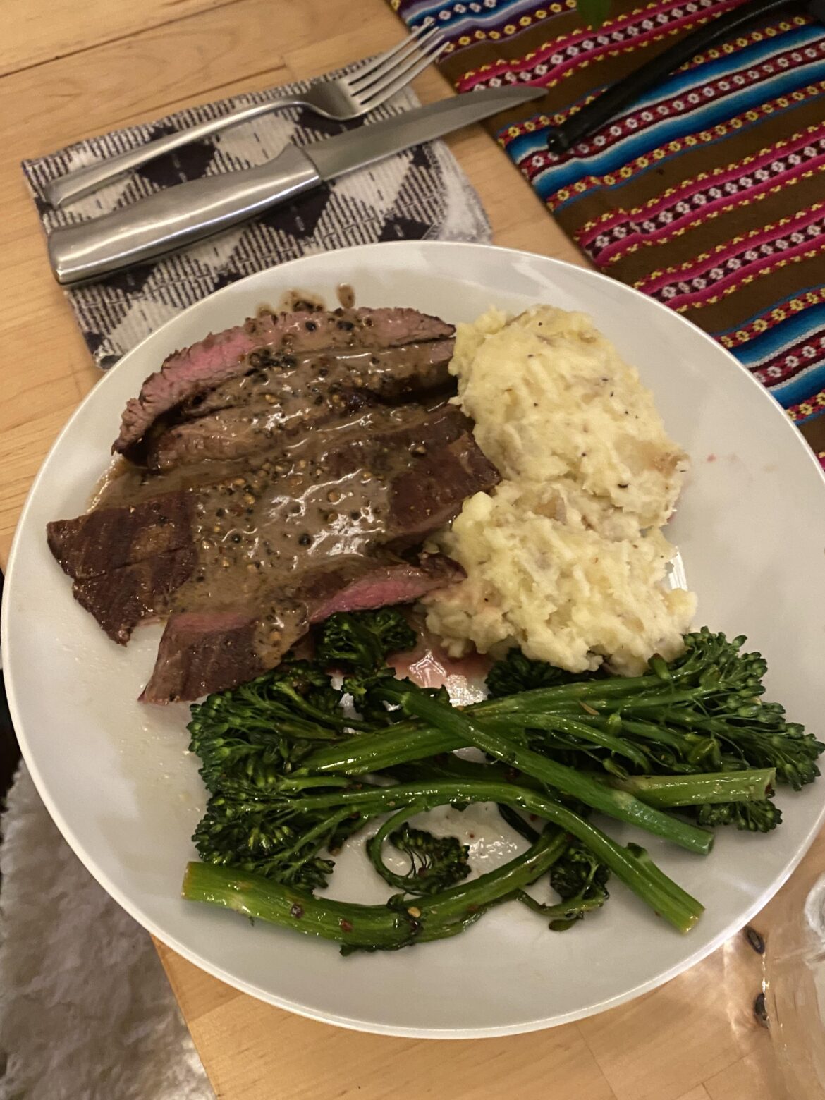 Steak dinner my gf made me after shoveling snow for work