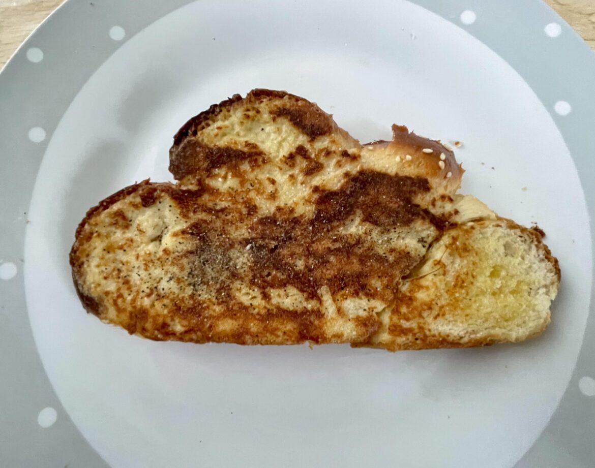 Eggy bread using homemade challah