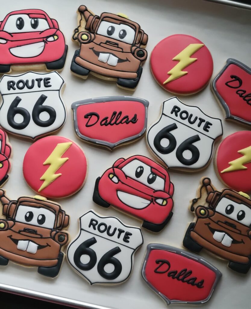 Cars cookies for my son's birthday!