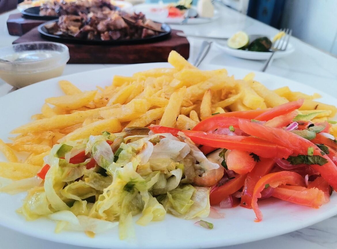 Had some Fries and Vegetable Salad