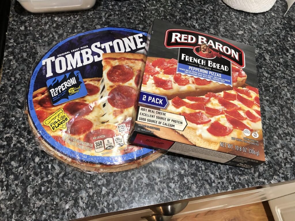 Red Baron singles on pizza. AKA, All The Single Pizzas.