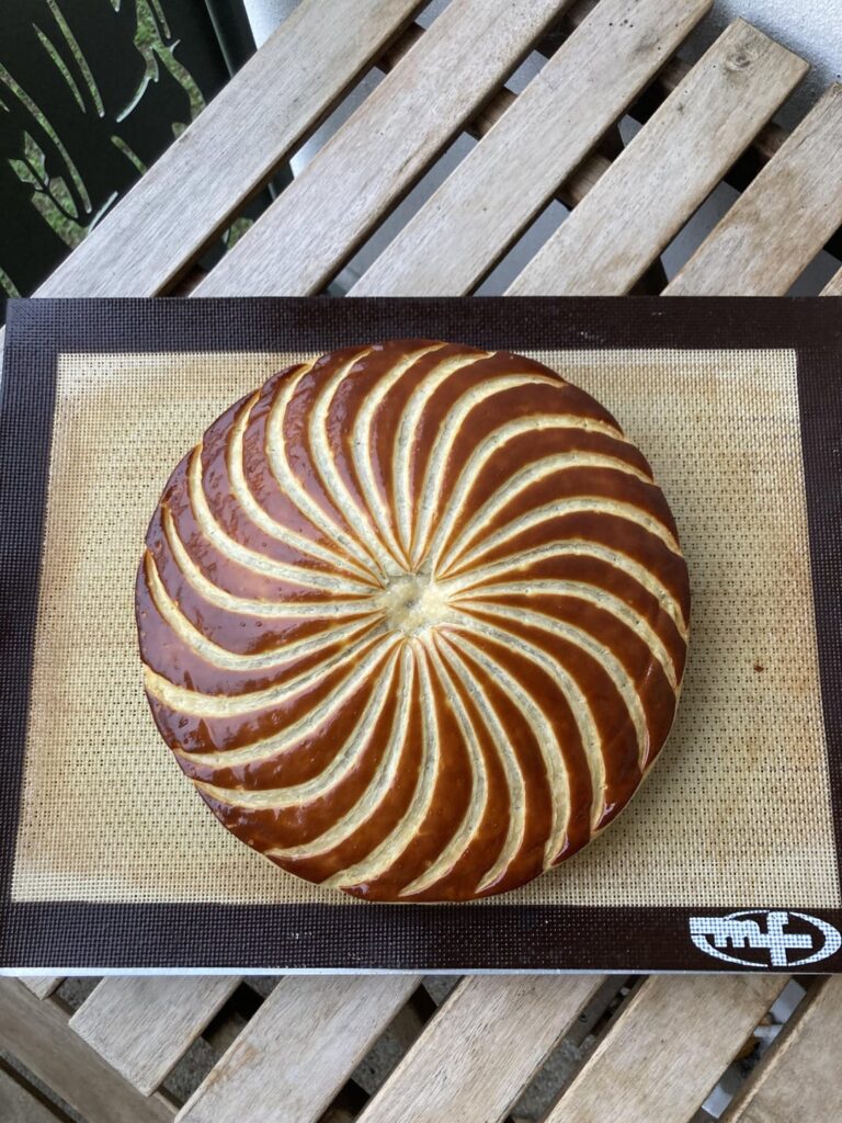 French King’s pie, homemade inverted puff pastry