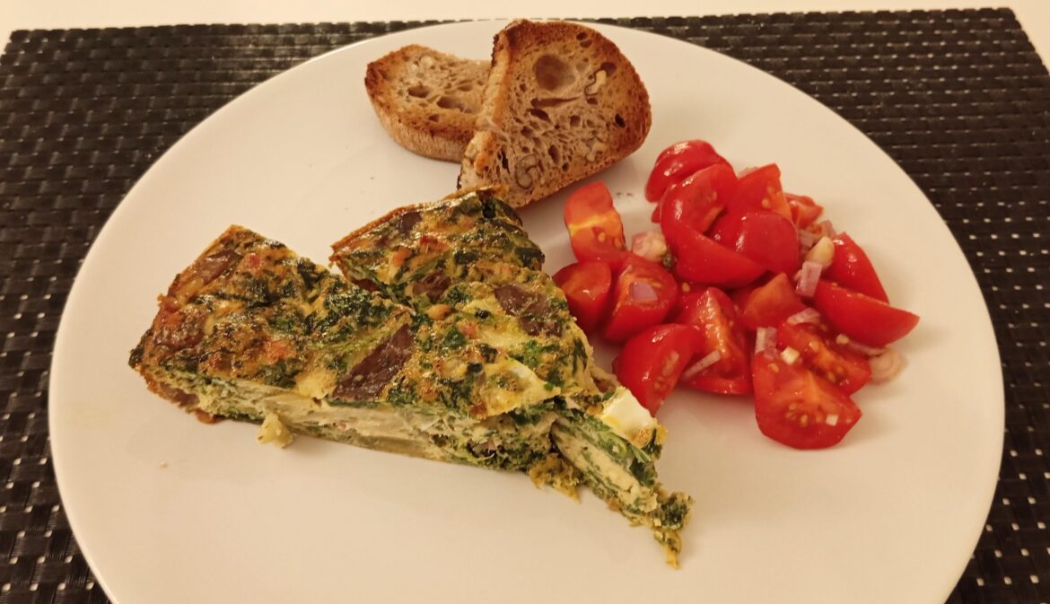 Clearing out the freezer part 3: Frittata