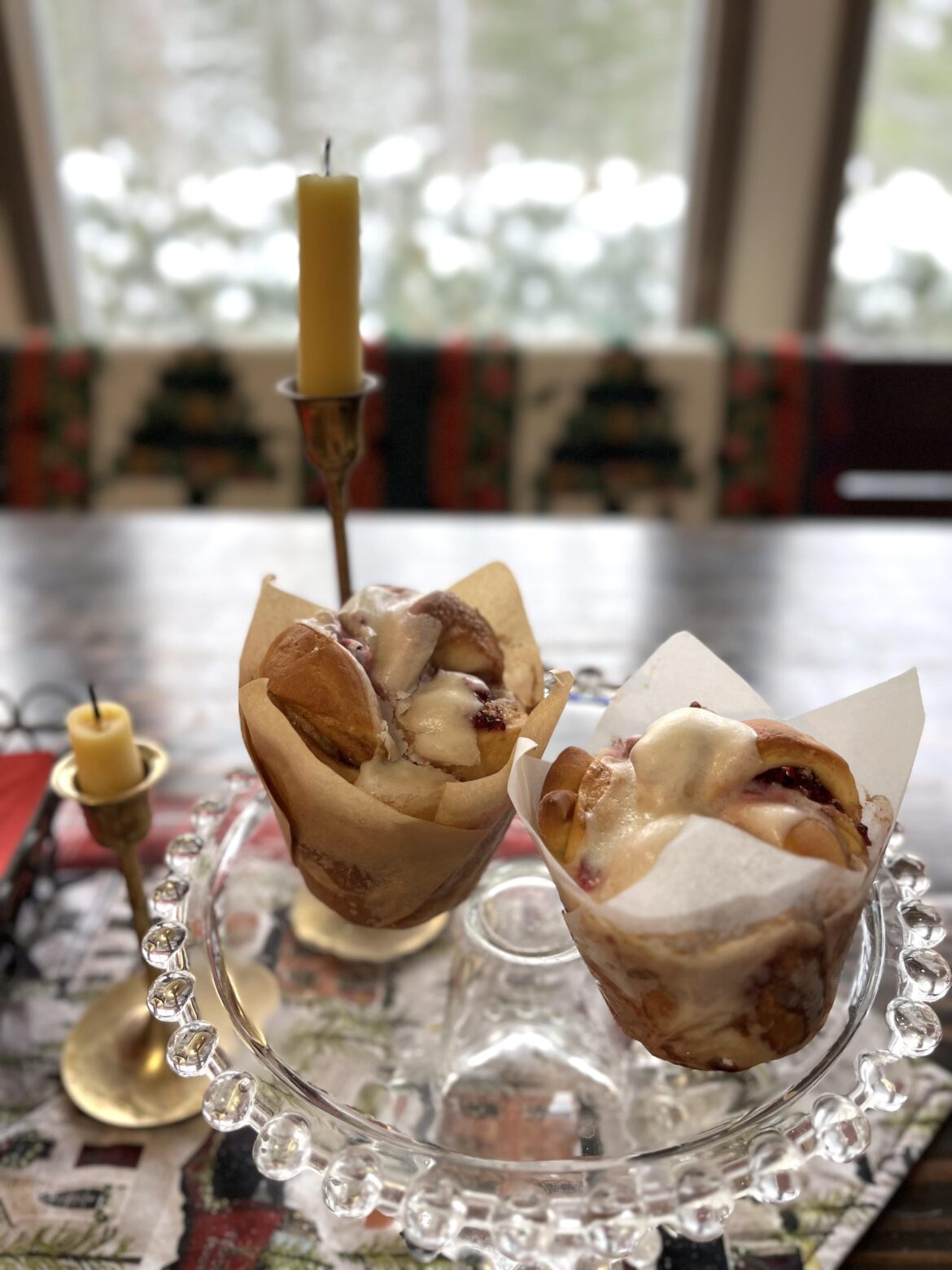 Wife made us Cranberry - Cardamom rolls for breakfast and I wanted to brag on her.