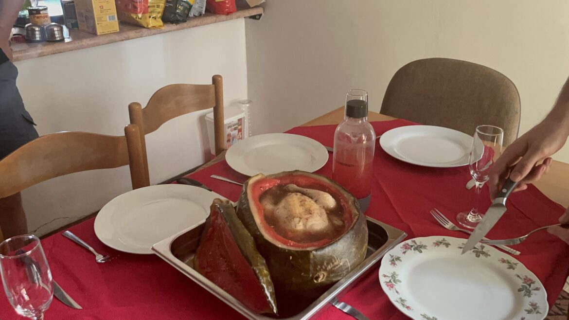 Our attempt at watermelon chicken