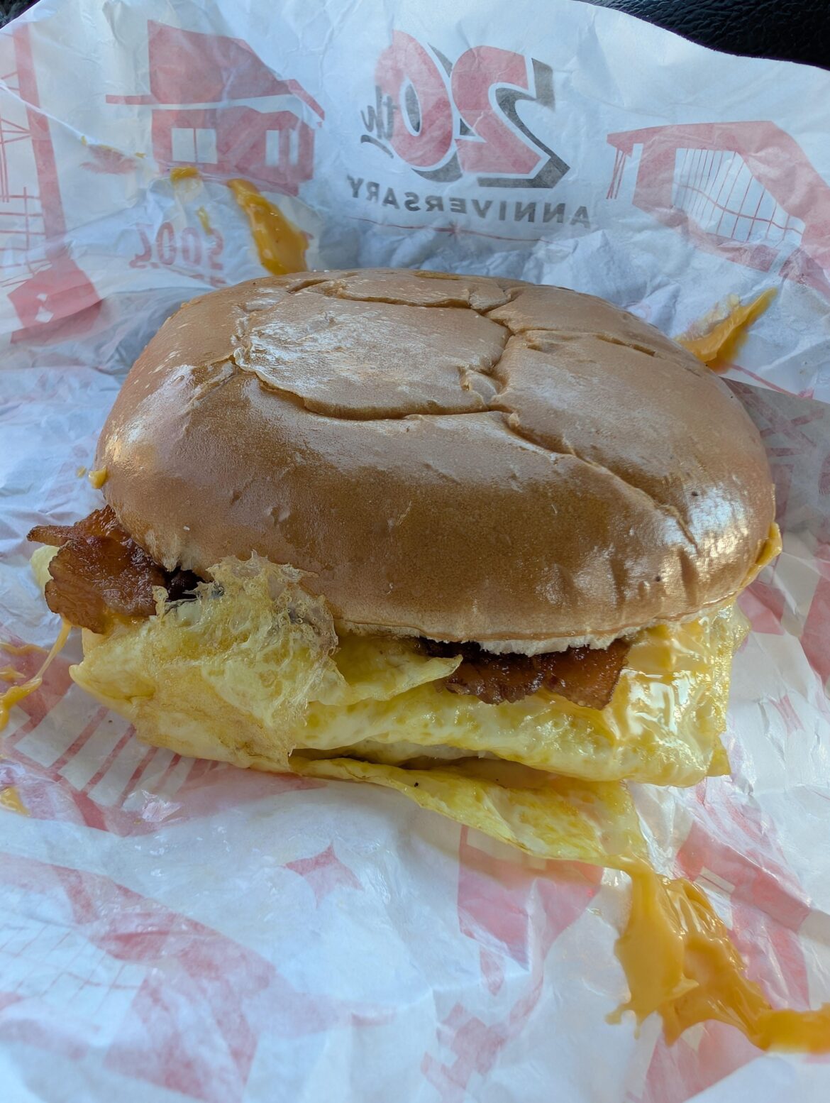 P Terry's $3.50 Bacon, Egg, and Cheese Burger