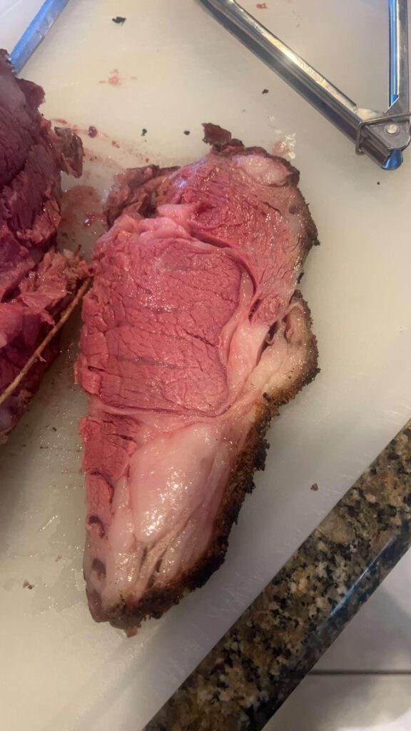 Reverse sear prime rib done correctly