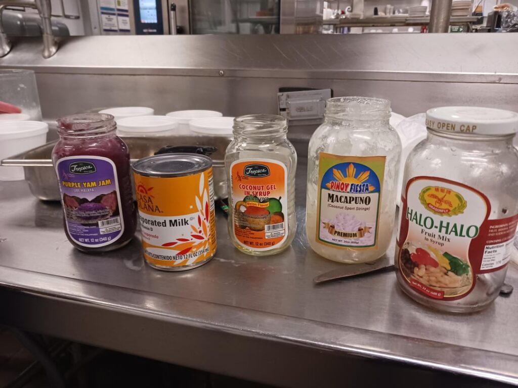 After a long, rough day my Filipina chef made authentic halo halo...