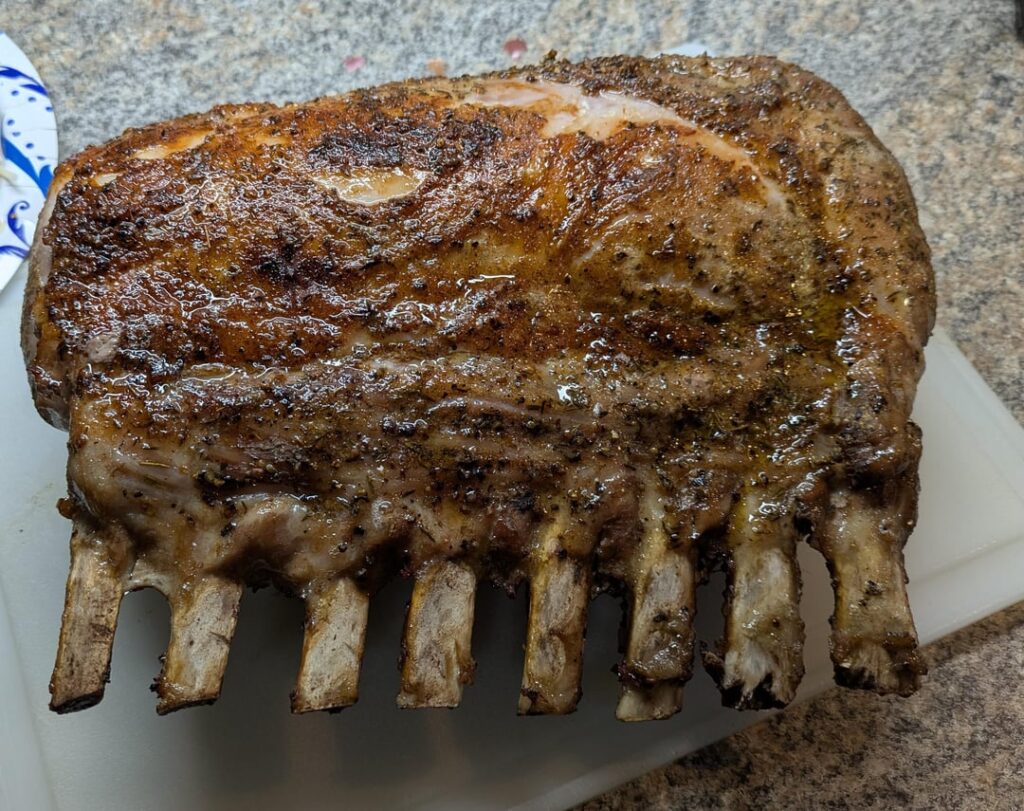 Rack of pork. 135/6hrs.