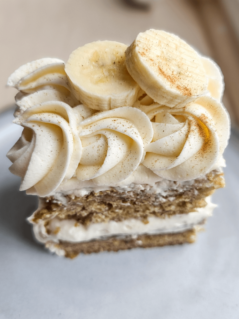 Banana bread cake w/cream cheese frosting...grab your brown bananas and make this cake!