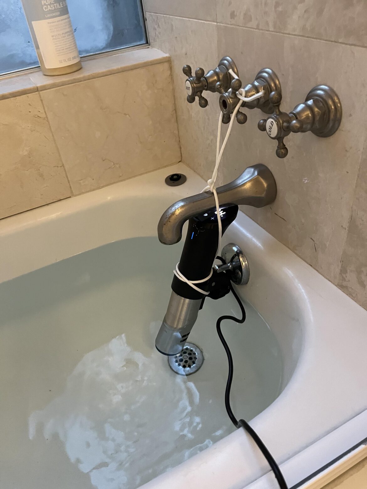 Bath time with my sousvide