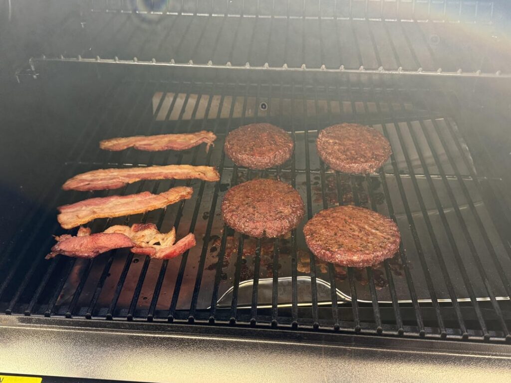 Something simple bacon burgers