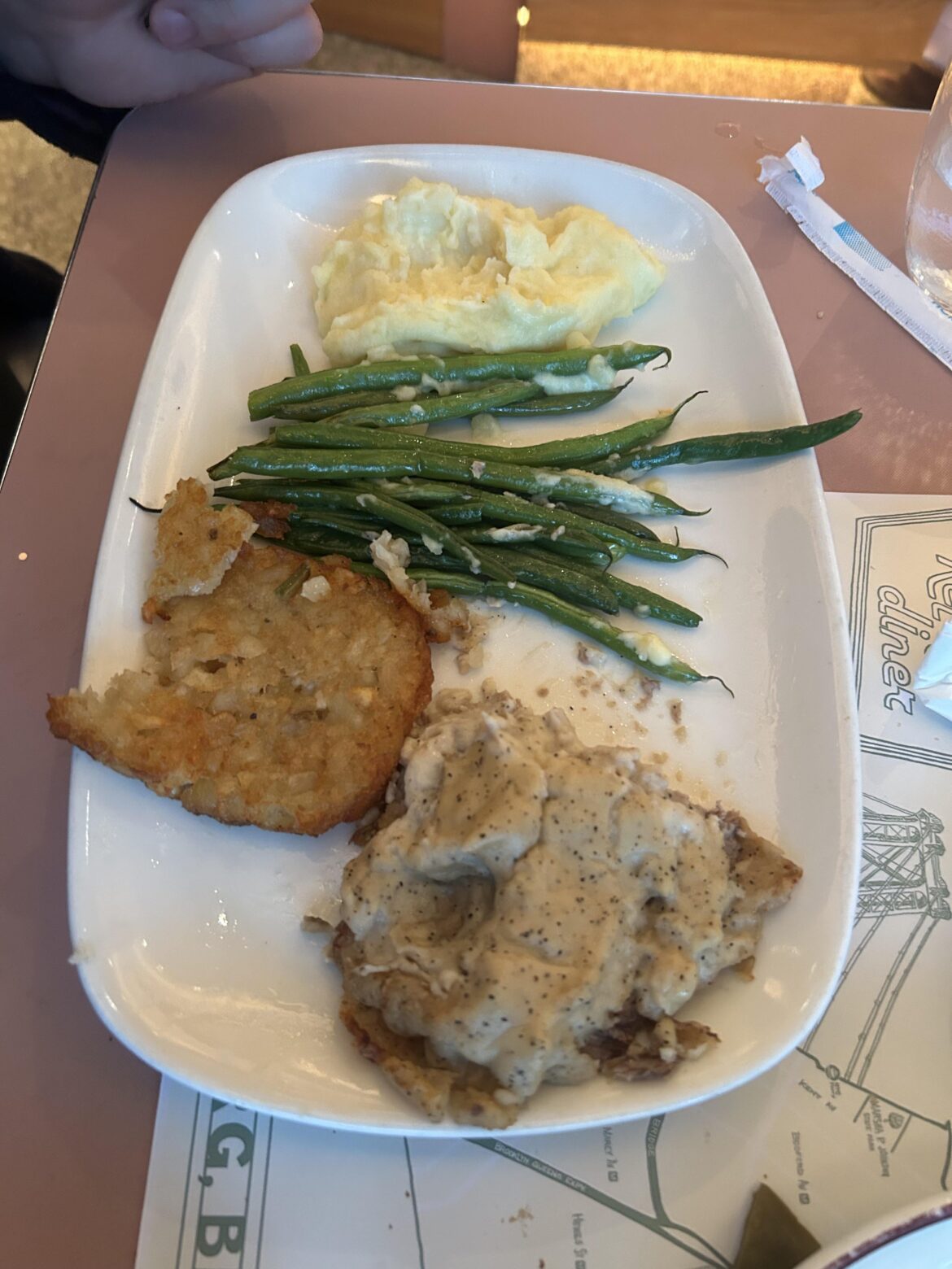 Waited over an hour to get seated. $24 chicken fried steak