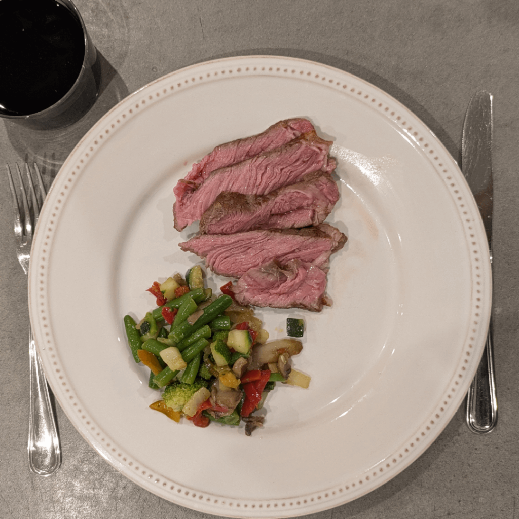 Entrecôte 55º(131f) 1h30m