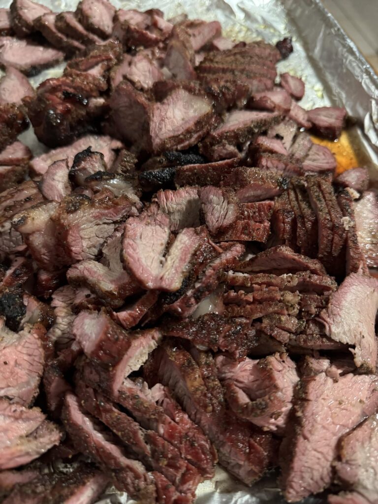 Tri Tip ciabatta sandwiches for 2024’s finale