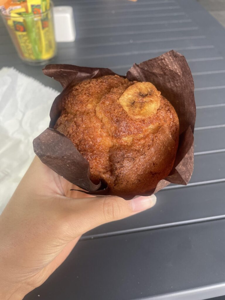 Calories in this banana muffin? Wasn’t too sweet
