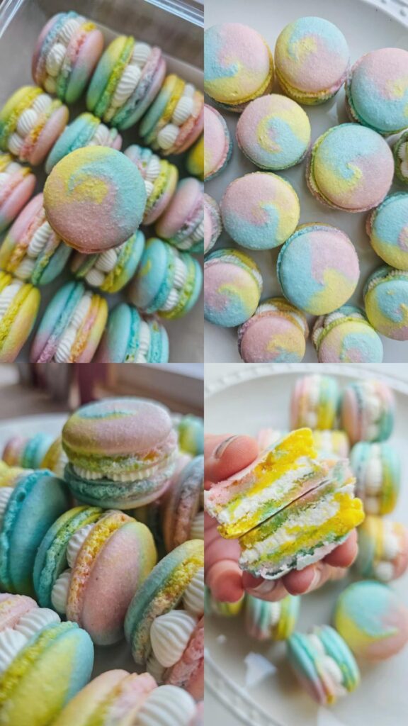 First time making macarons today! Pretty excited about how they turned out 😁