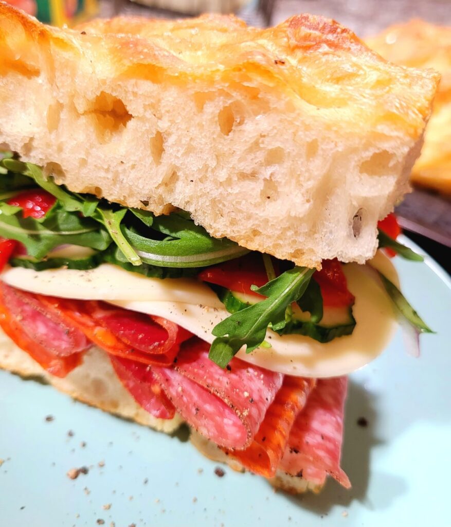 I could eat focaccia sandwiches everyday. First time using King Arthur's recipe from the Big Book of Bread.