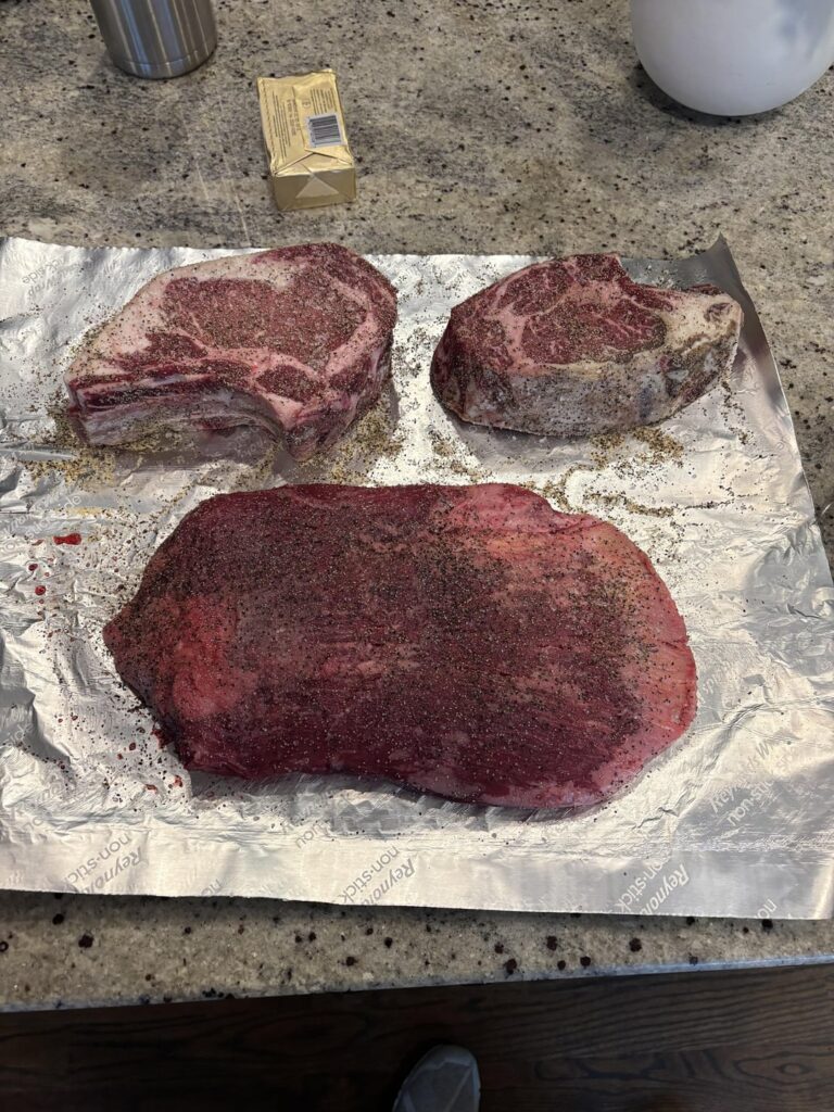 New Year's Eve steaks