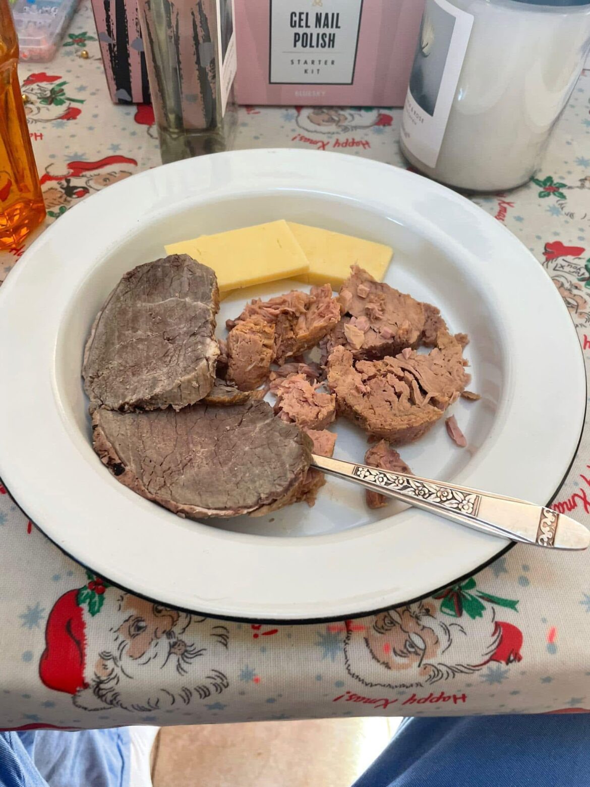 Cheese, tuna and beef