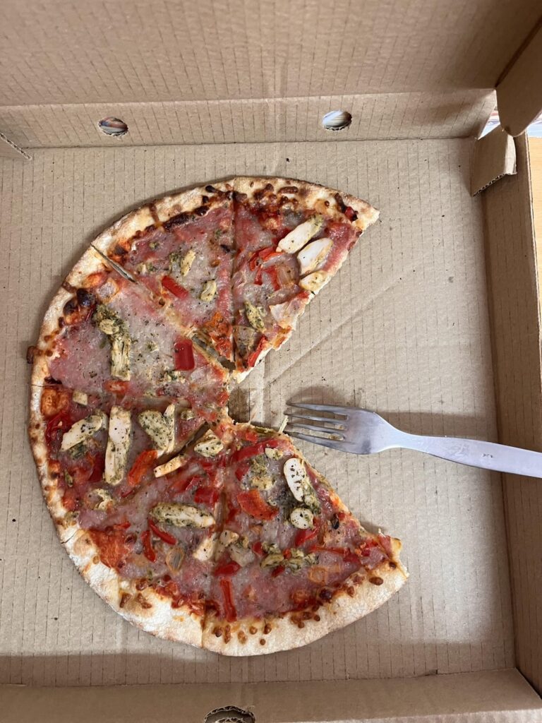 Calories for this chicken pizza