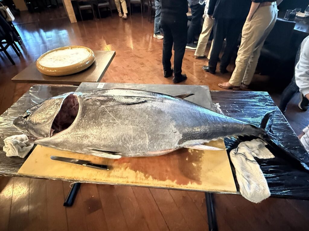 I finally got to see a tuna cutting event