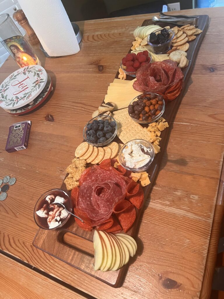 Charcuterie boards from the holidays