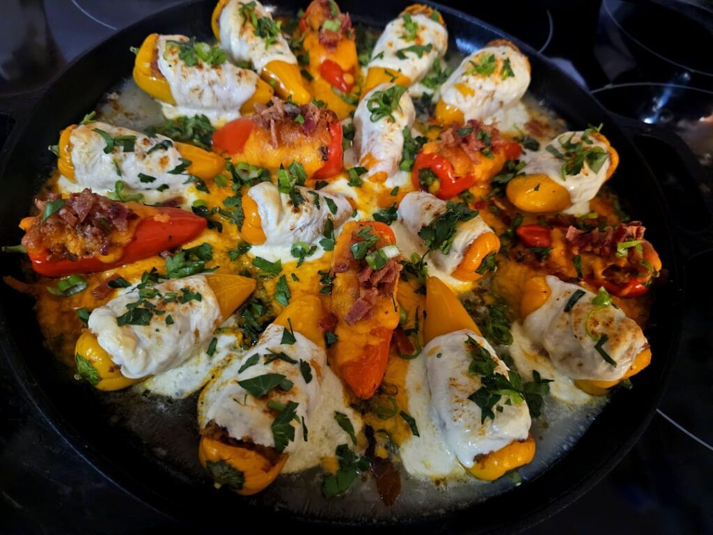 Chipotle Chicken & Impossible Beef Poppers