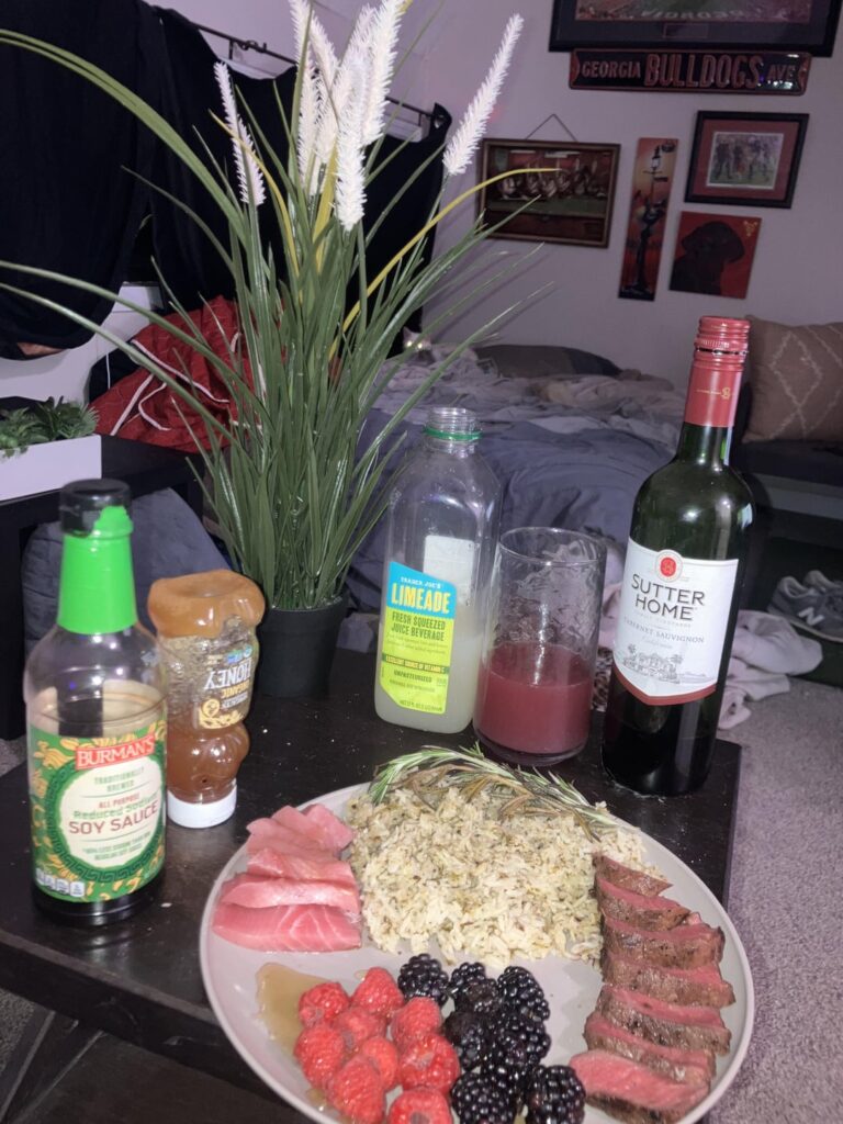 Made sushi grade ahi sashimi at home.