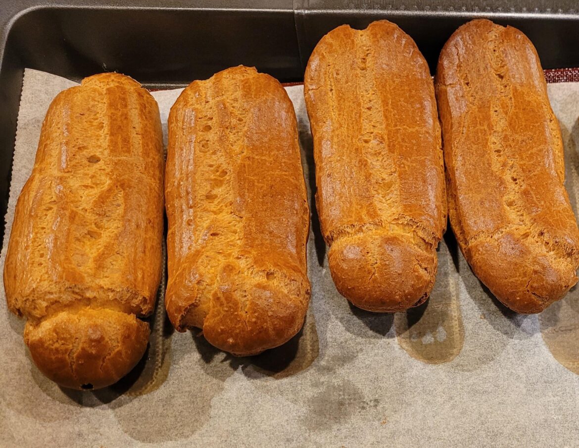 My eclairs came out looking a little ✨️suspicious✨️