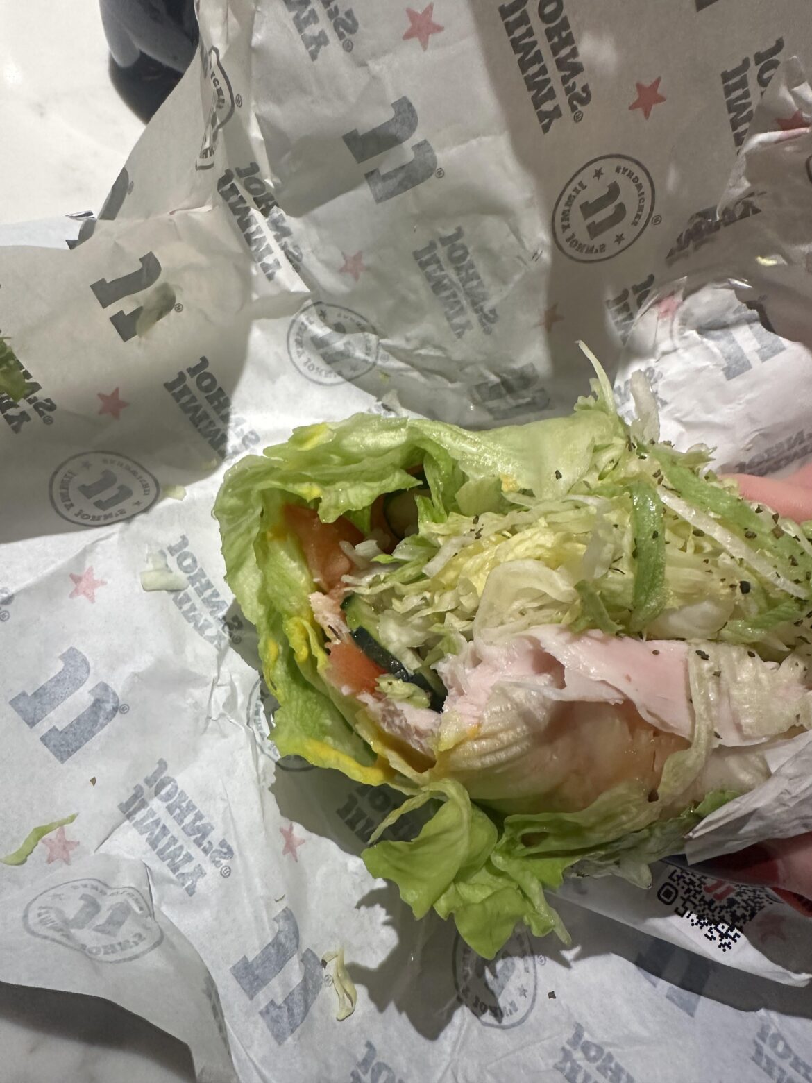 What is your low cal fast food order?