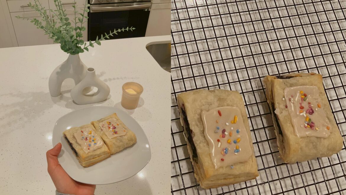 My attempt at a vegan pop tart.. taste better than it looks 😅