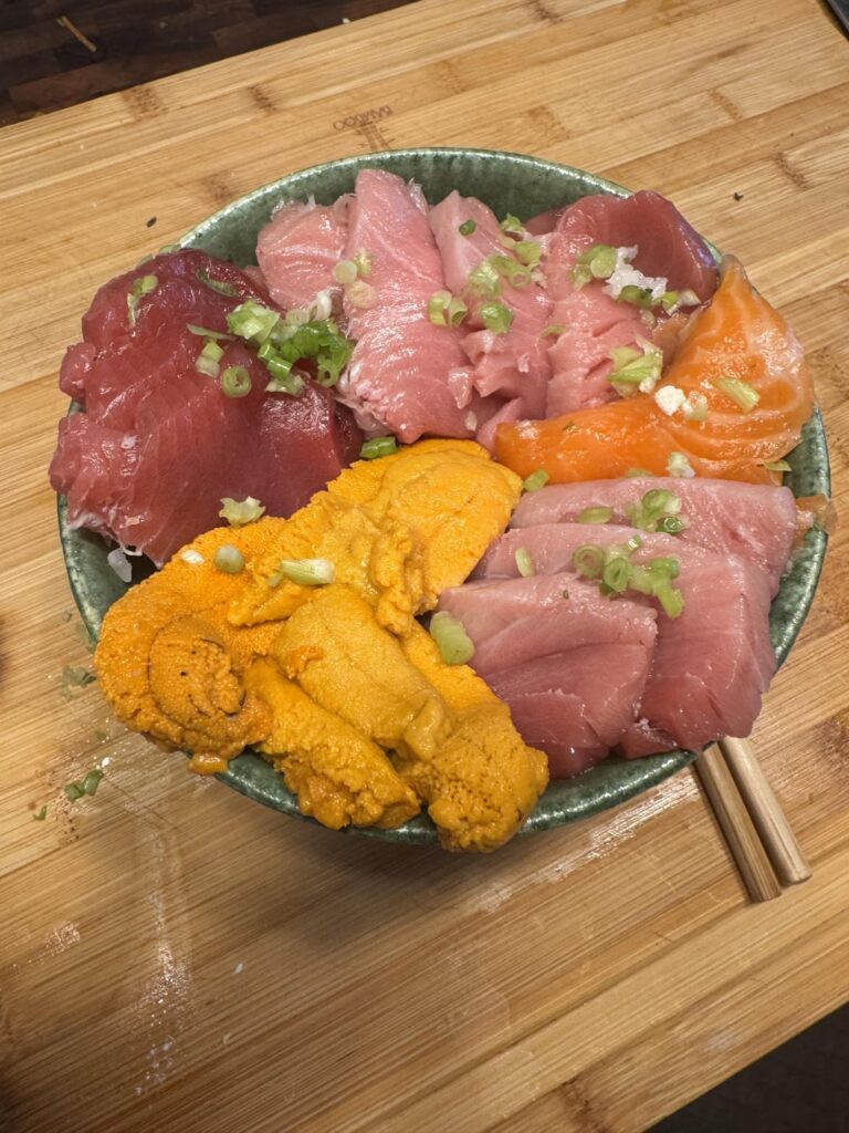 Results from my big fish haul. One party, some lunches at home and a New Year’s Eve gathering.