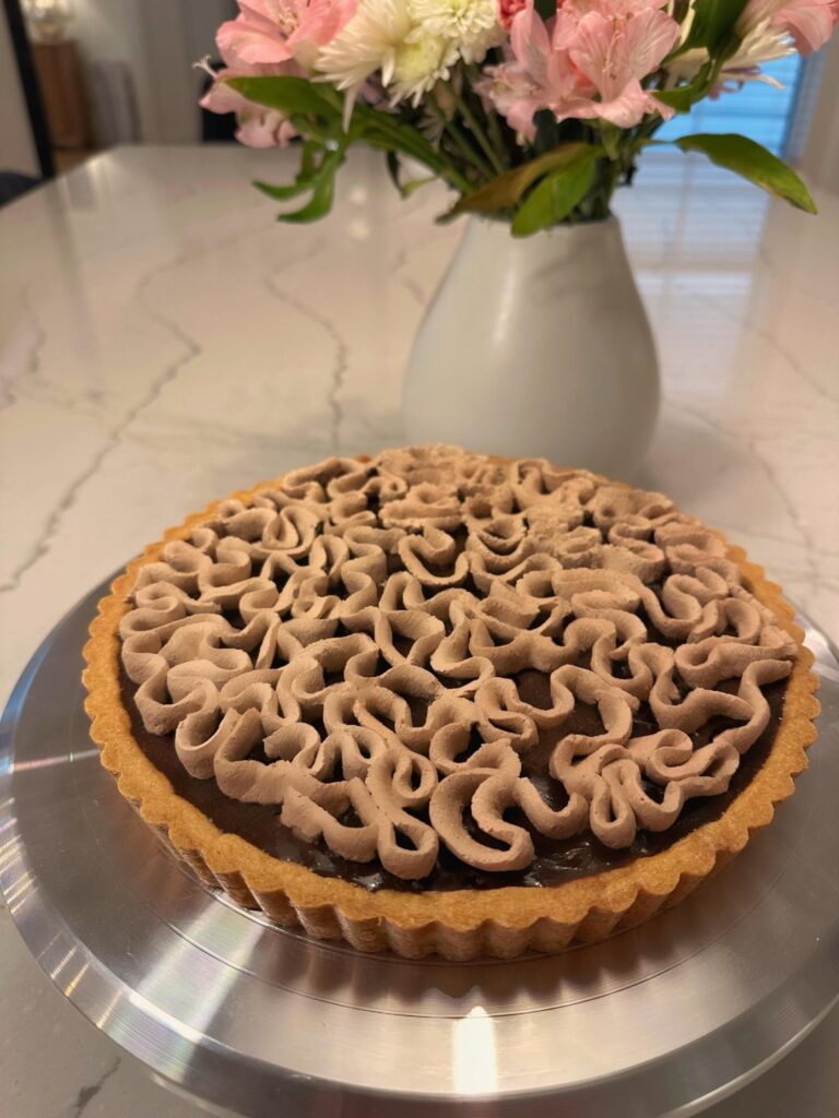 Coffee Caramel & Chocolate Ganache Tart