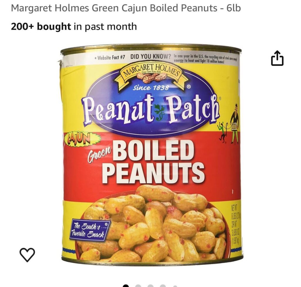 Boiled peanuts