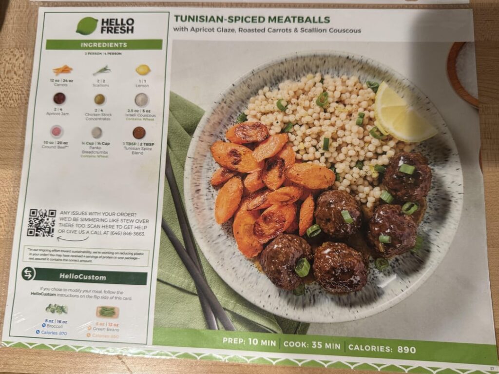 Tunisian spiced meatballs