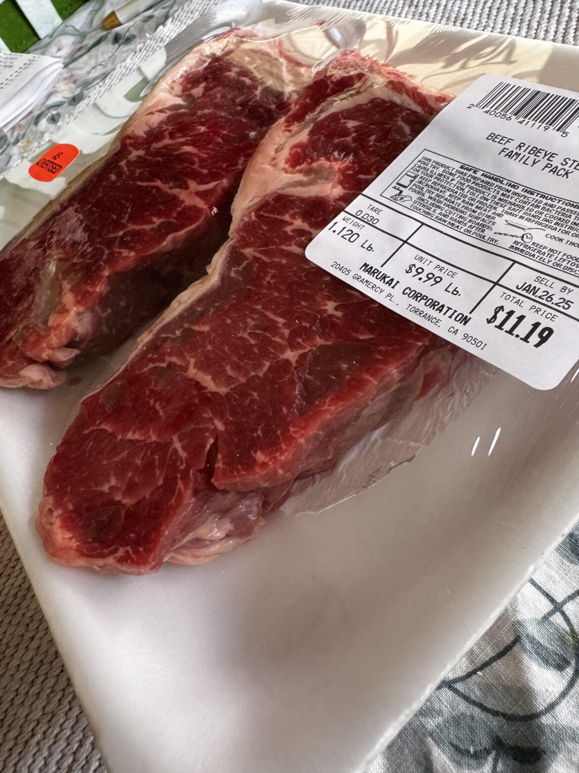 I couldn’t believe the price! I know what I’m having for dinner.