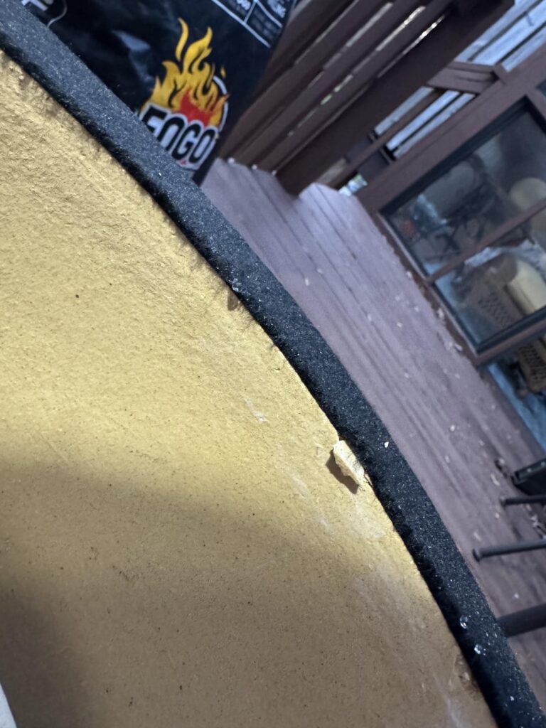 Folks got me a new KJ Jr it has a small chip. Warranty?