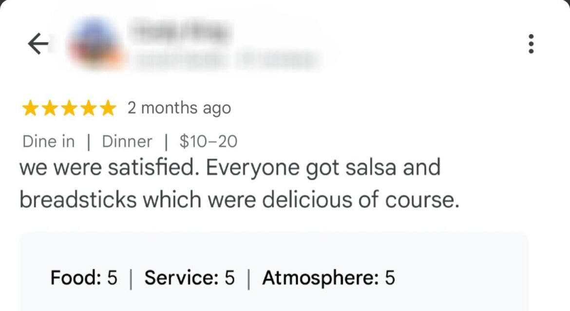 Customer was thrilled even though kitchen thought the ticket was a joke