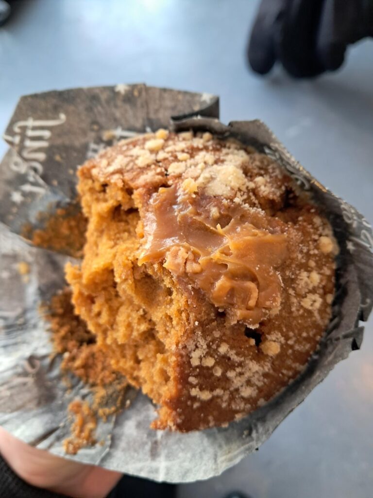 calories in this salted caramel muffin?