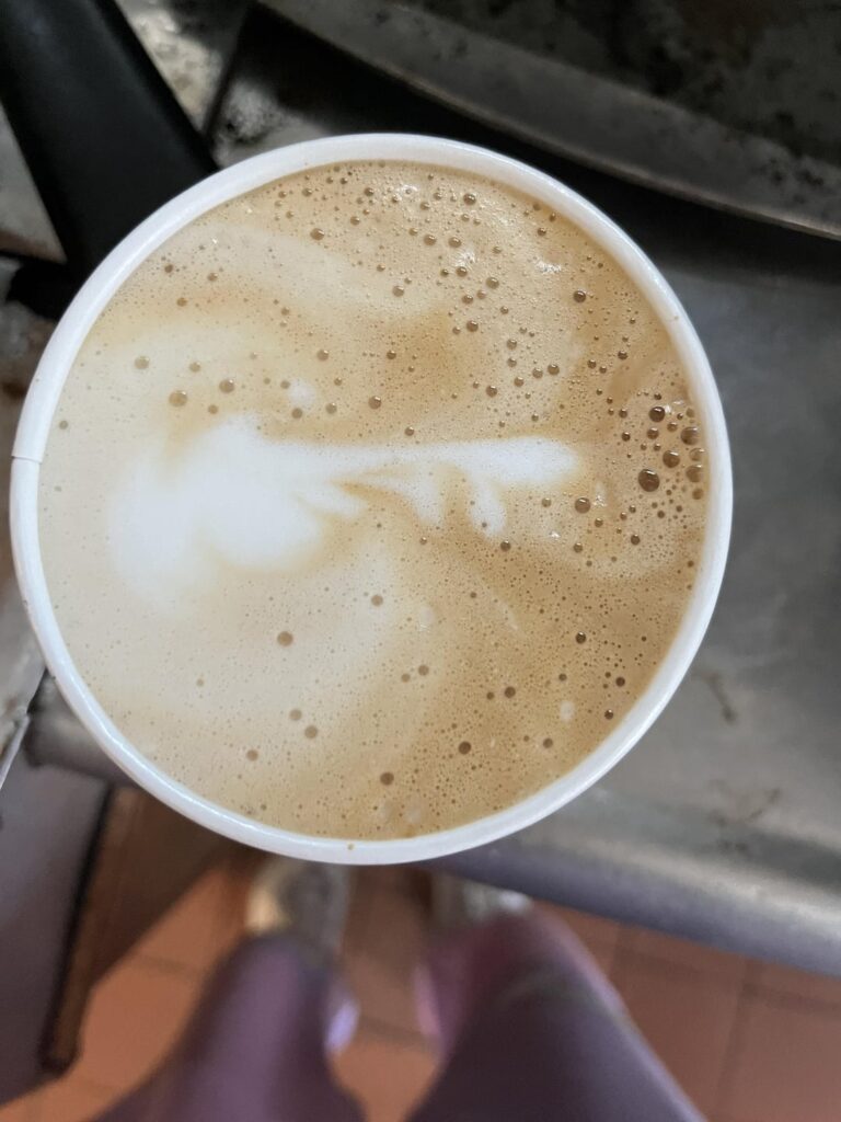 my latte art as the #1 barista